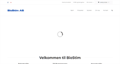 Desktop Screenshot of biostim.no